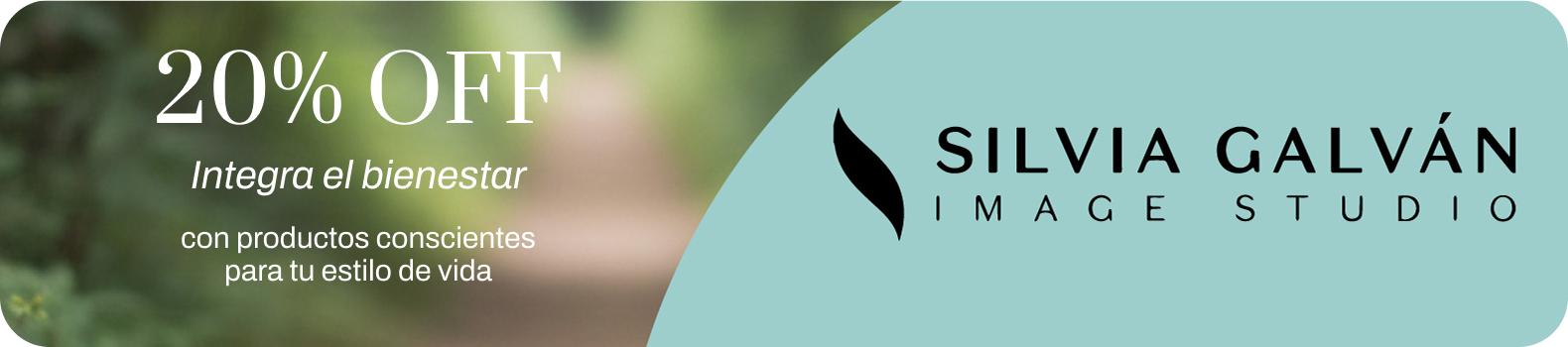 20% de descuento en Silvia Galván Image Studio