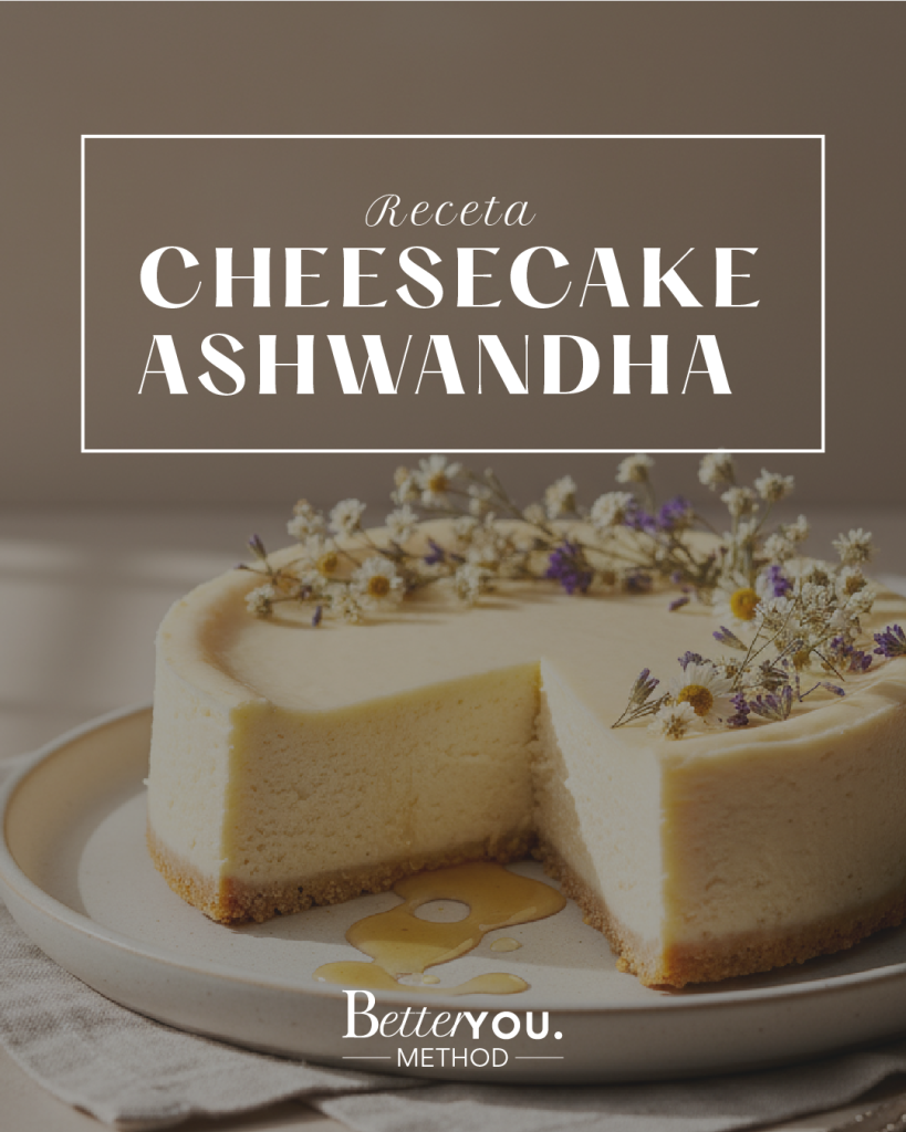 Cheesecake de ashwagandha cremoso y saludable