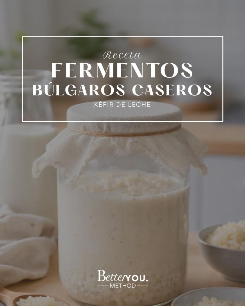 Kefir casero fermento búlgaro natural