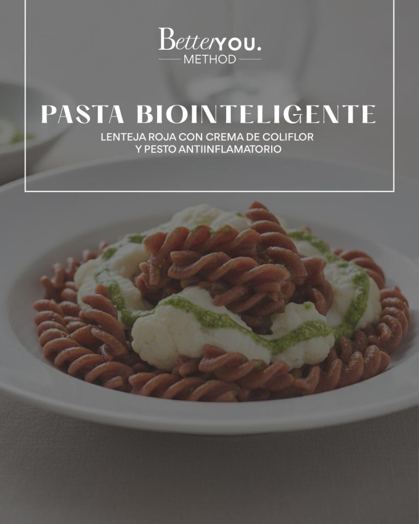 Pasta biointeligente saludable equilibrada