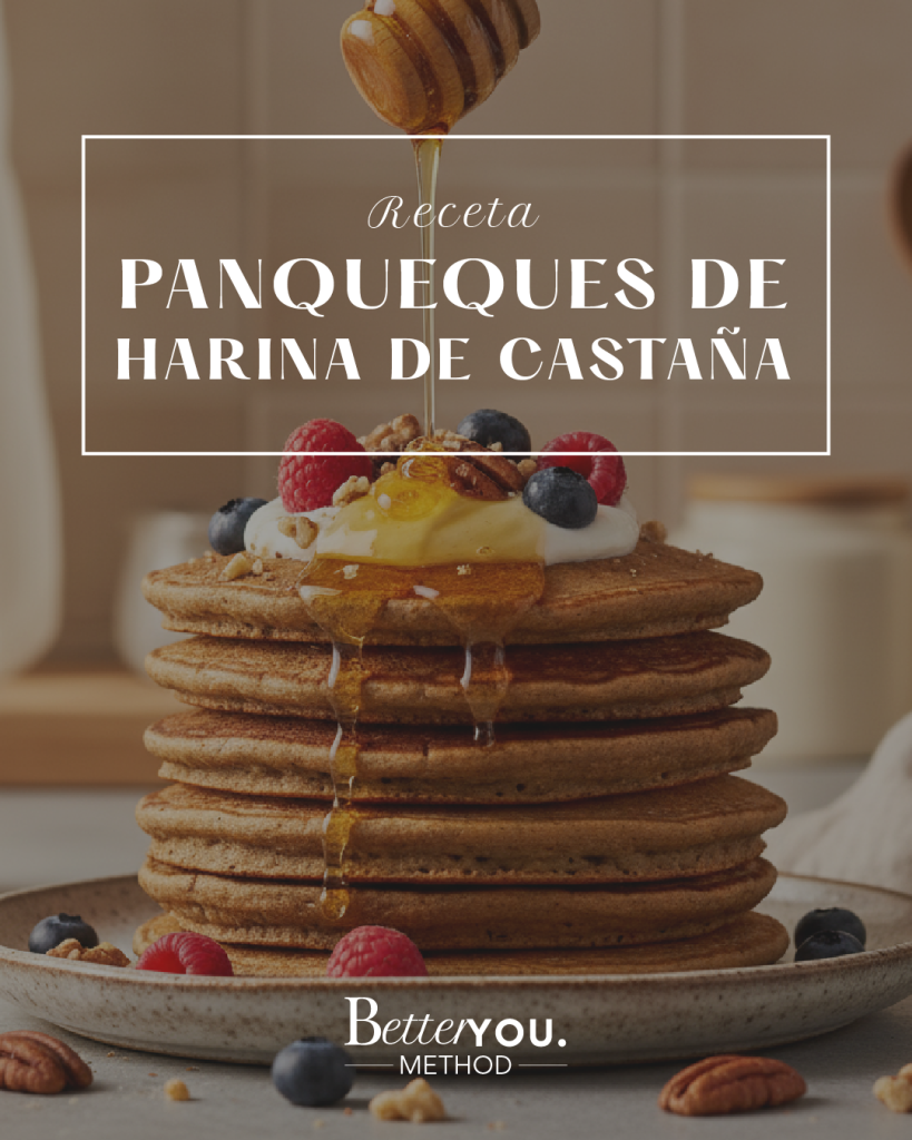 Panqueques de harina de castaña saludables