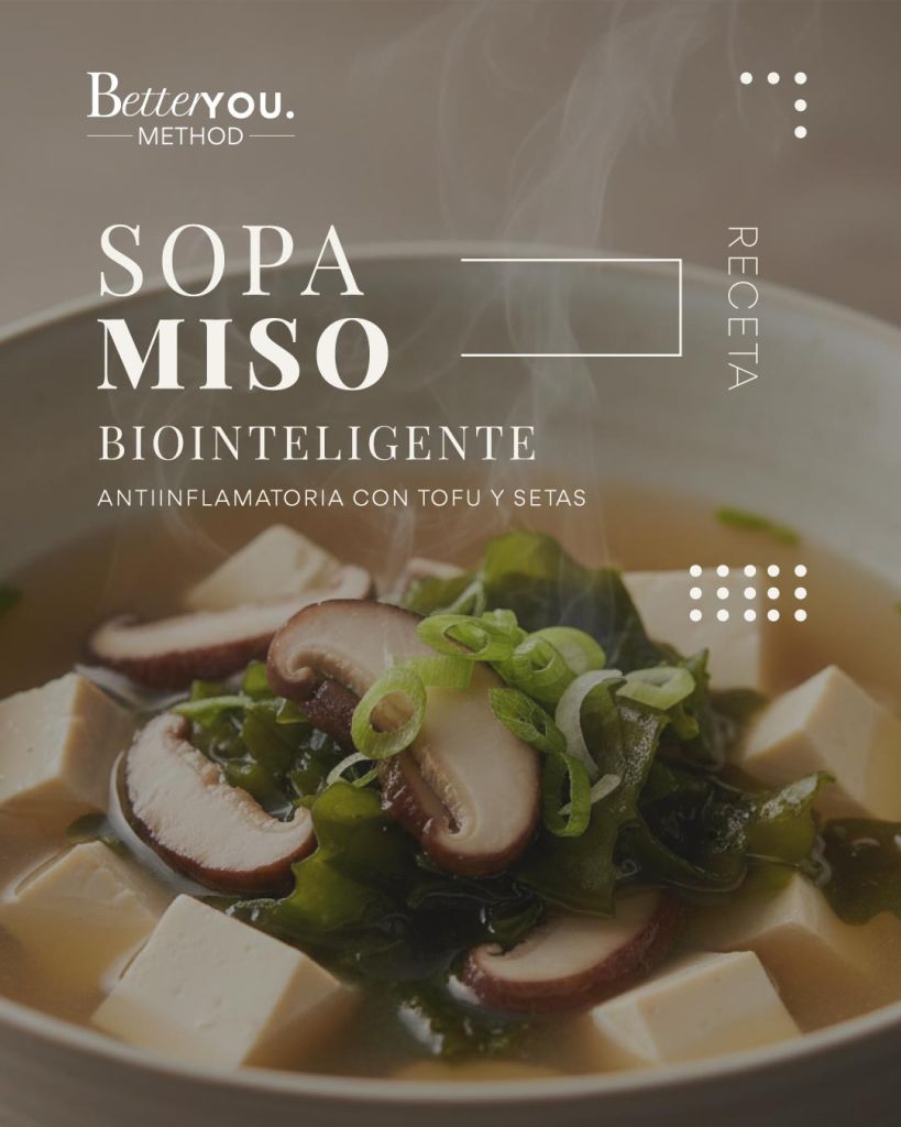 Sopa miso biointeligente saludable y nutritiva