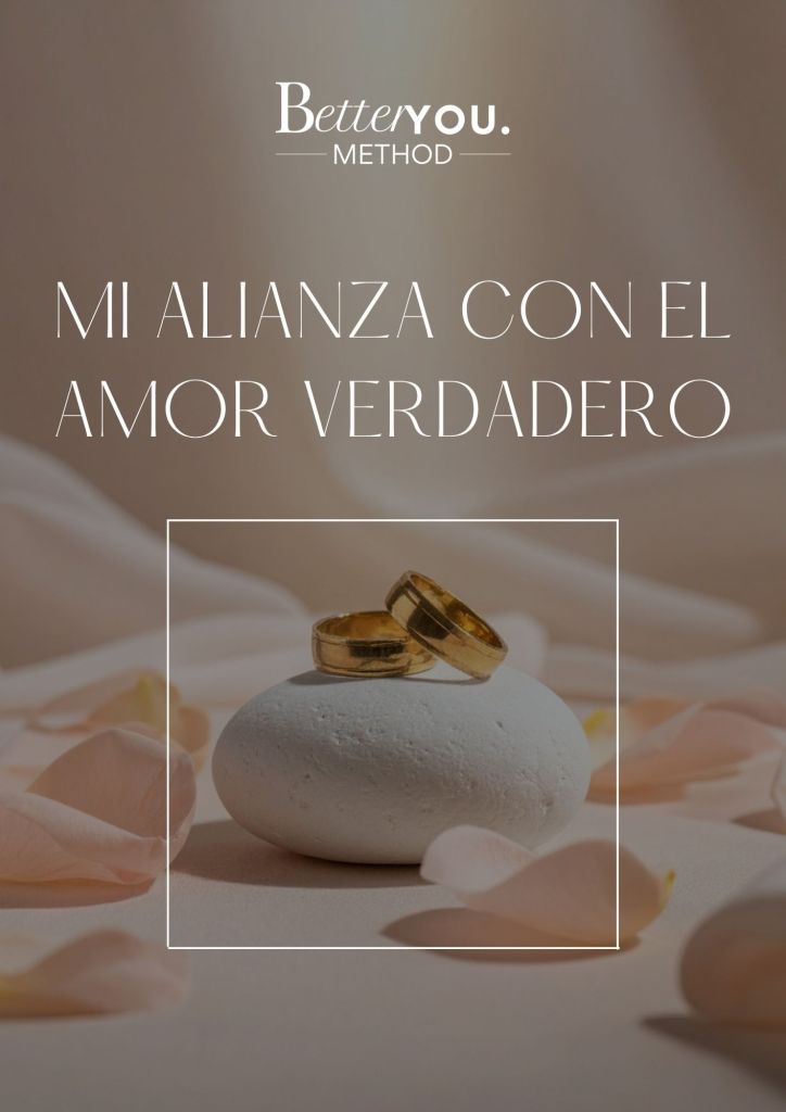 Anillos dorados sobre piedra con pétalos en ritual de amor verdadero
