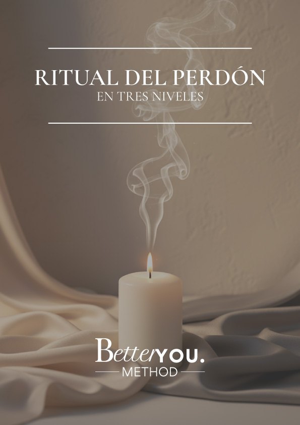 Tela blanca con vela encendida en ritual de perdón