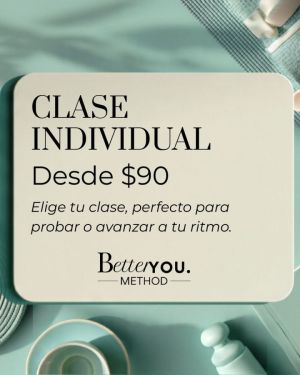Clase Individual Better You Method | Clase wellness online